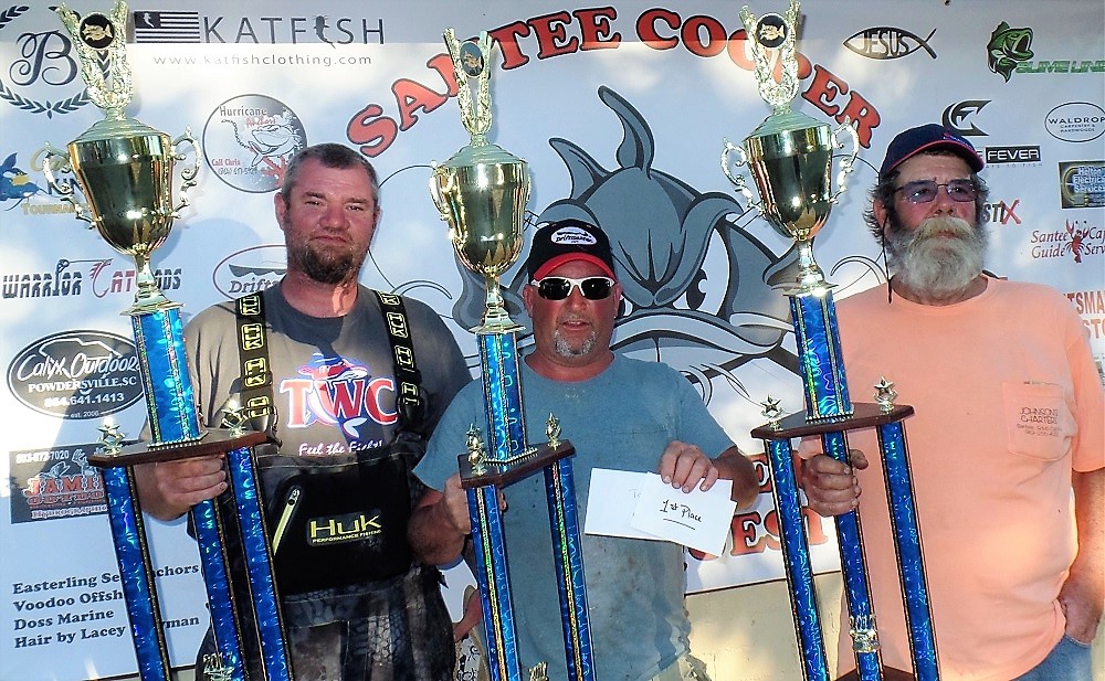 Coyle, Johnson and Lowery win Santee Cooper Monster Quest Catfish Tournament at Black’s Camp