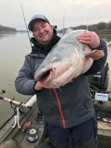 Don’t quit catfishing for the season because it’s cold. Adjust your strategies to account for changes in conditions, and you can find good action this time of year. (Photo courtesy of Chris Souders)