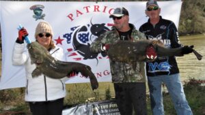 Mark and Diane Patterson learned how Wayne Reed marked structure and set up on it. The technique worked well on tournament day to give them the win with two flatheads that weighed 78.60 pounds. 