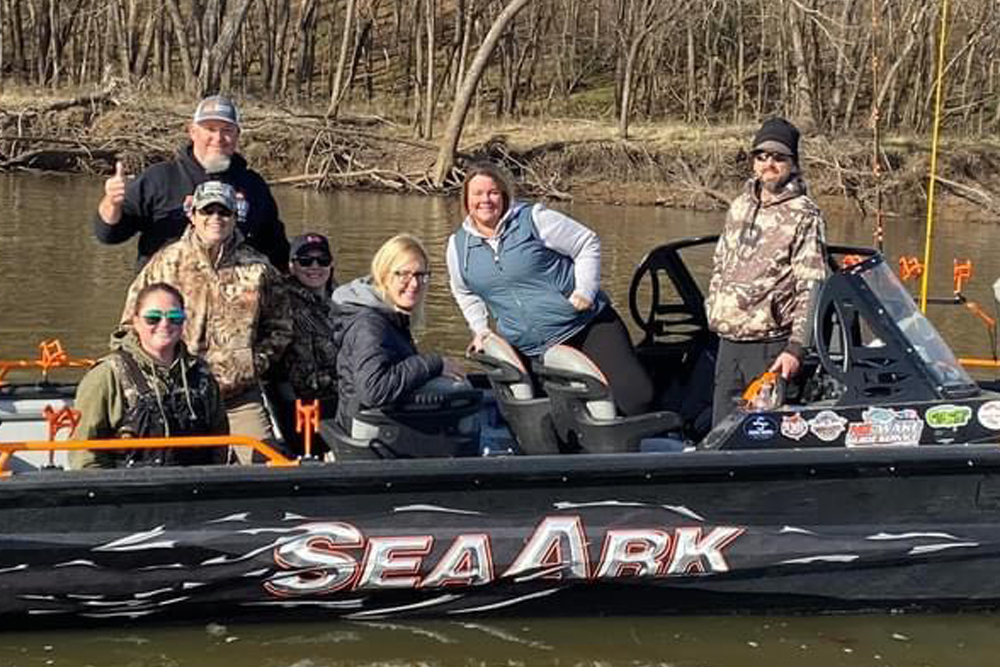The SeaArk ProGuide provides plenty of room for larger groups of anglers. Tommy Vaughn says the ProGuide has changed the way he guides and opens new possibilities for his No Wake Guide Service.