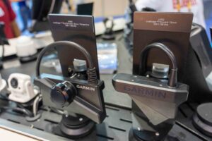 Garmin has redesigned their transducer to produce better images when catfishing. (Brad Wiegmann Photo)