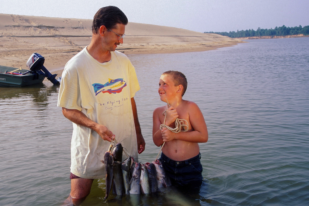 The smile on this youngster’s face says it all. This catfishing trip was 100-percent pure fun