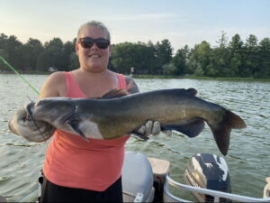Catching big Wisconsin channel cats like this fueled a passion for catfishing that grew into a guide service for T.J. Gramberg. (T.J. Gramberg photo)