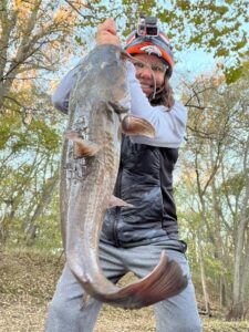 Daily fishing trips and big catfish are part of Mary Kay Myers’ life.
