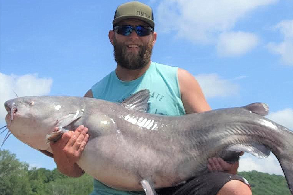 The Missouri River can produce giant catfish, night or day, as Craig Norris can attest.