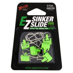 B’n’M’s EZ Sinker Slides make rigging easy and trouble-free.