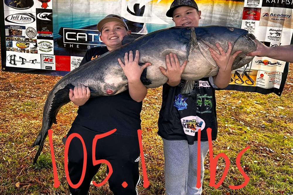 Boys Win Tournament With 105.1-pound Catfish Shared by Tommy Ruffin
