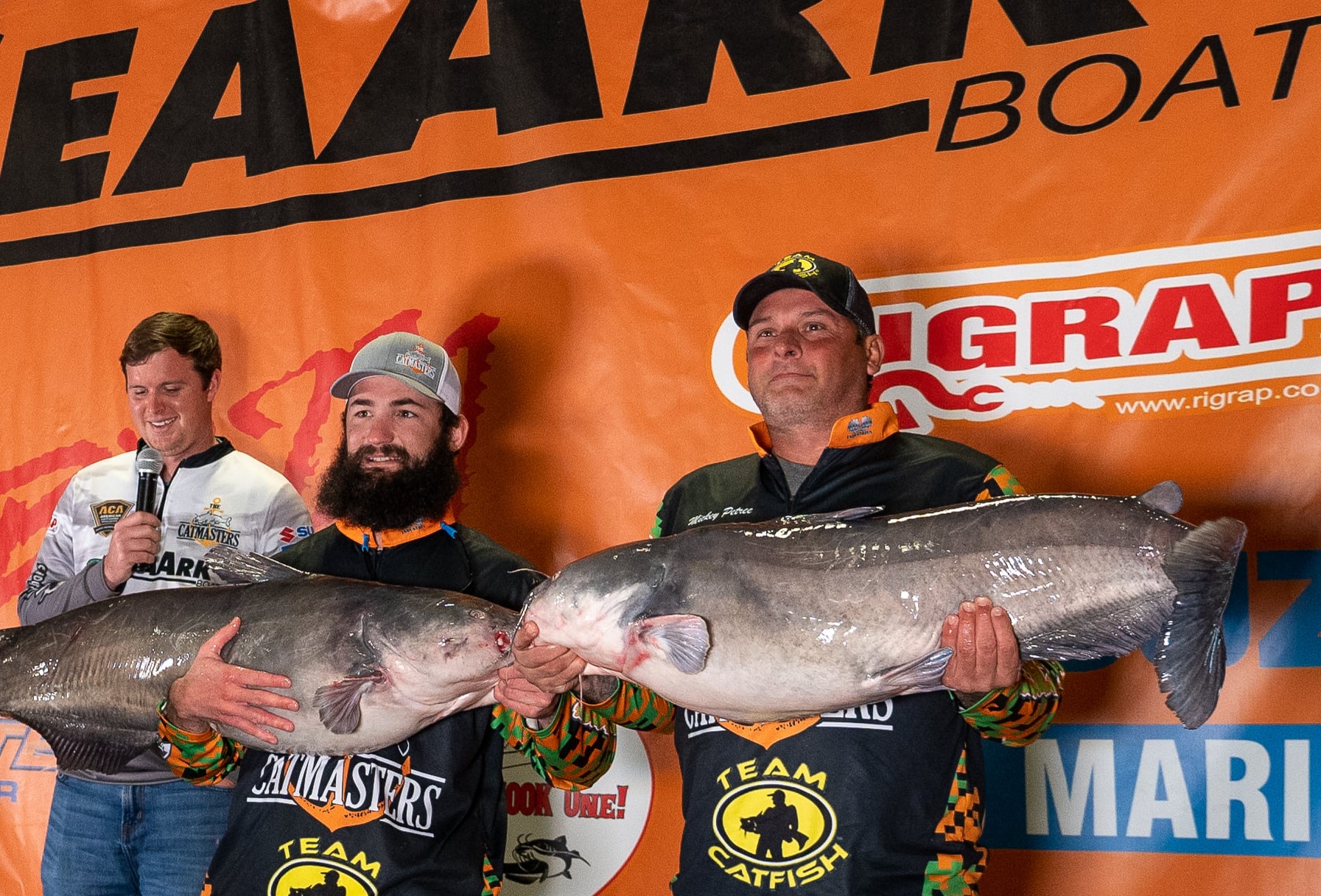 catfish, tournament, Catmasters, Oklahoma, Texoma, Mick Petree, Smoky Brown, BnM Poles, SeaArk Boats