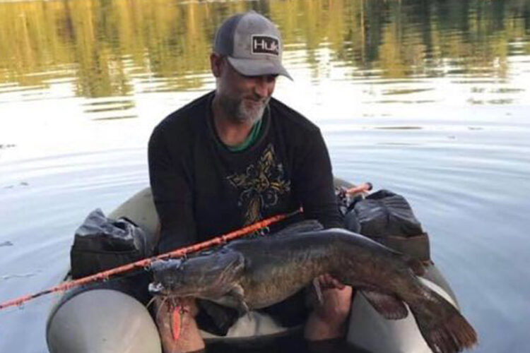 flattie caught on an artificial