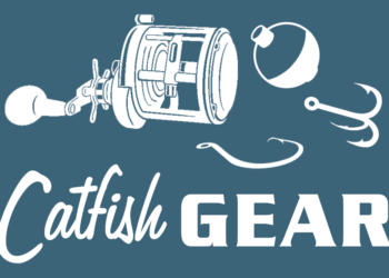 Blue button on home page for catfish gear