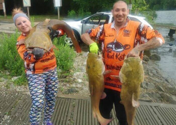 Her husband, Captain Samuel Aguilera, sparked Lex’s passion for catfishing (especially flatheads). They often tournament fish as partners.