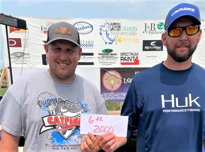 Catfish Chasers, Craig Collings, David Studebaker, Chris Yates, Victory Chevrolet, Savannah Marine, Casey Hayes, Dustin Sturges, Stan Liberty, Tournament, catfish, blue cat, channel cat, flathead, St. Jo, Missouri, CatfishNow