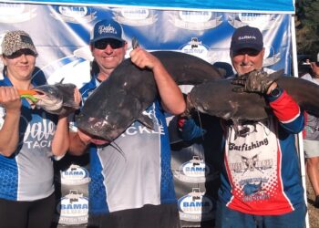 catfish, tournament, Bama Blues, blue cat, flathead, Wheeler Lake, Wilson Lake, Tennessee River, Cory Ramsey, Chris Ramsey, Matt Russell, Samantha Caudill, Doug McAnally, Brad Hoalt, Jocelyn Hoalt, Brian Meares, Michael Clark