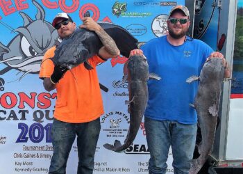 Martin and Godwin lead Monster Cat Quest on Santee Cooper