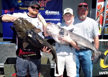 Mike Mitchell, Jackson Mitchell, & Rick Sexton win  Cabela’s King Kat Tournament on Watts Bar