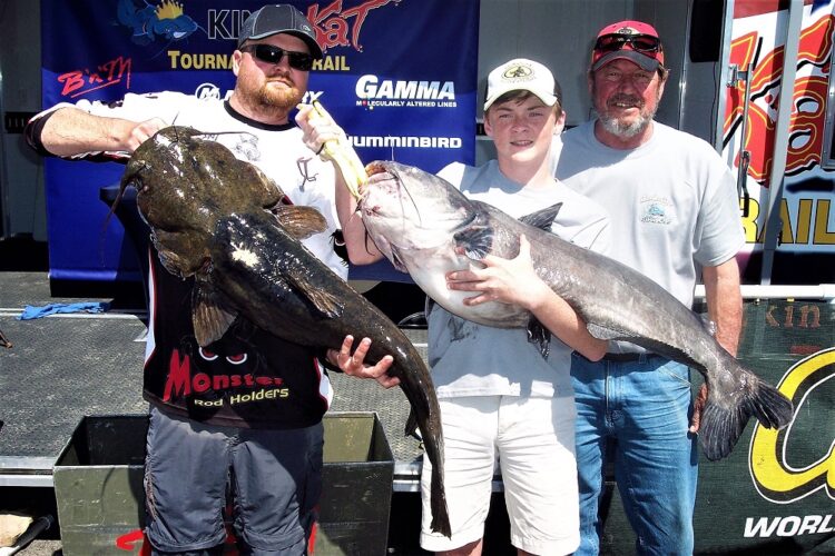 Mike Mitchell, Jackson Mitchell, & Rick Sexton win Cabela’s King Kat Tournament on Watts Bar
