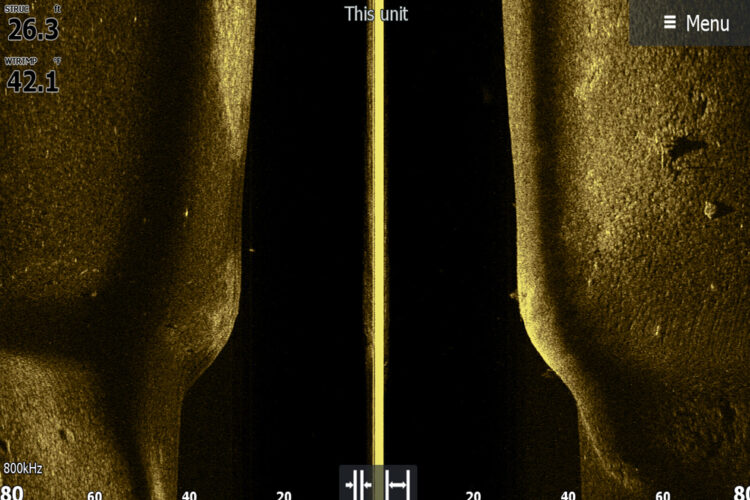 Side imaging is the hardest of all sonar technology to decipher for most anglers. (photo Brad Wiegmann)