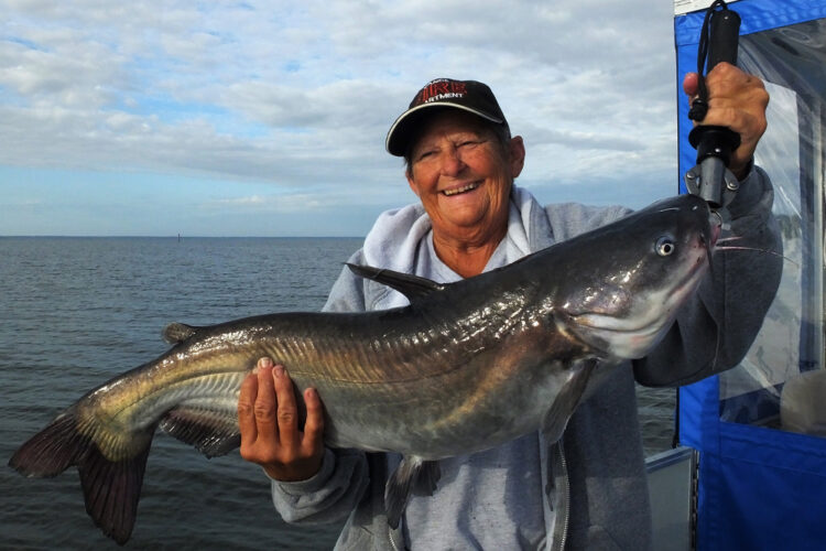 Capt. “Mouse” Witherell loves her job as a full-time fishing guide on the Santee Cooper lakes and has earned the respect of her male peers.