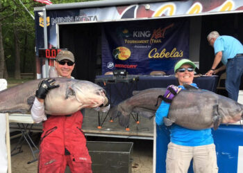 Demetria and her husband Joe began tournament fishing on the local level before expanding to national trails like the KingKat trail. (Submitted Photo)