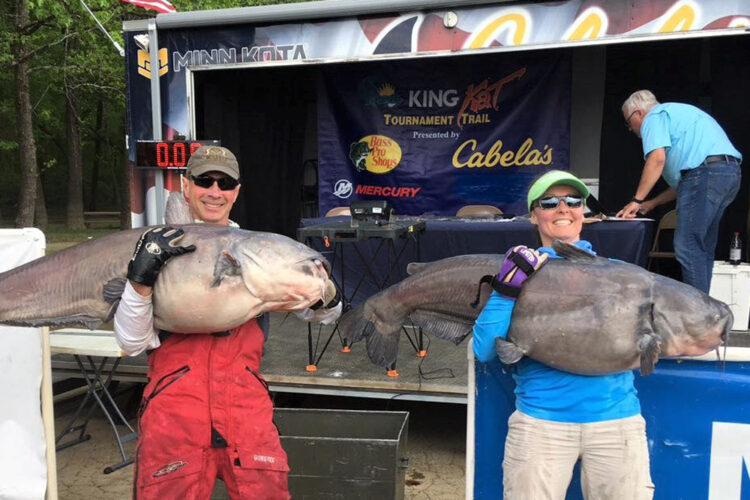 Demetria and her husband Joe began tournament fishing on the local level before expanding to national trails like the KingKat trail. (Submitted Photo)