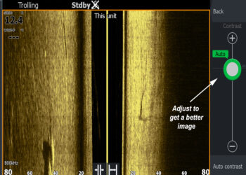 The contrast setting can be increased or decreased to get the best image. (Brad Wiegmann Photo)