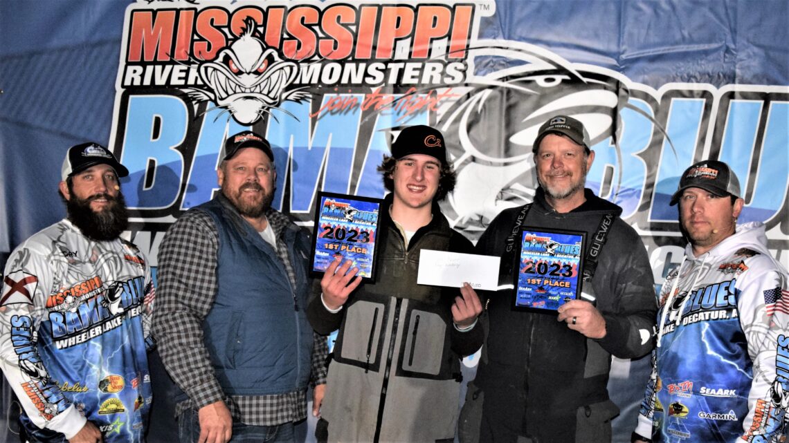 Chris Ramsey, Cory Ramsey, George Young, Ray Waldrop, Cole Bauer, catfish, MRM Bama Blues, Decatur, Alabama