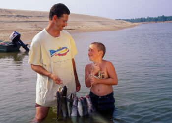 The smile on this youngster’s face says it all. This catfishing trip was 100-percent pure fun