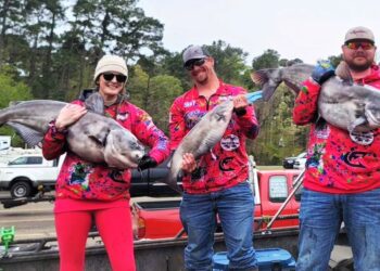 Intermediate, catfish, catfishing, blue catfish, flathead catfish, channel catfish, tournament, The CatMasters, Major League Tour, Toledo Bend, Texas, Bryan St. Alma, Jennifer St Alma, Jeremy Busby, Ty Lee Nall, James Milton, Jesse Swan, Shay McDonald, Courtney McDonald, Jase Scruggs, Aaron Churchwell, Daniel Mata, Robert Thomas, Mick Petree, Steve Nelson, Cody Mullenix, Matt Weathers, John Bergland, Ryan Bergland, Eddie Henney