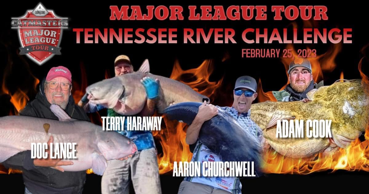 Intermediate, catfish, catfishing, blue catfish, flathead catfish, channel catfish, tournament, The CatMasters, Major League Tour, Wheeler Lake, Wilson Lake, Guntersville, Alabama, Bryan St. Alma, Jennifer St Alma, Jeremy Busby, Ty Lee Nall, James Milton, Jesse Swan, Josh Brown, JR Hall, Aaron Churchwell