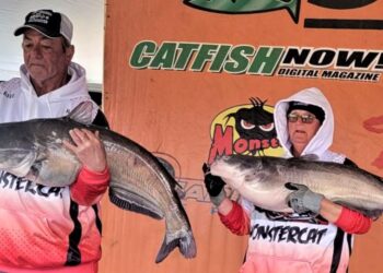 beginner, catfish, fishing, flathead, channel cat, Bill White, Cindy White, Josh Brown, Lisa Gail Haraway, King Kat, North Alabama Catfish Trail, CatMasters, couples, Iowa, Alabama