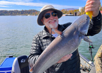 Big or small, famous guide James “Big Cat” Patterson never met a catfish he didn’t like. (Photo: Richard Simms)