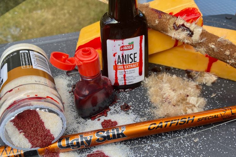 Just a few basic ingredients can yield a fun stinkbait mix that kids can enjoy helping with to catch more catfish