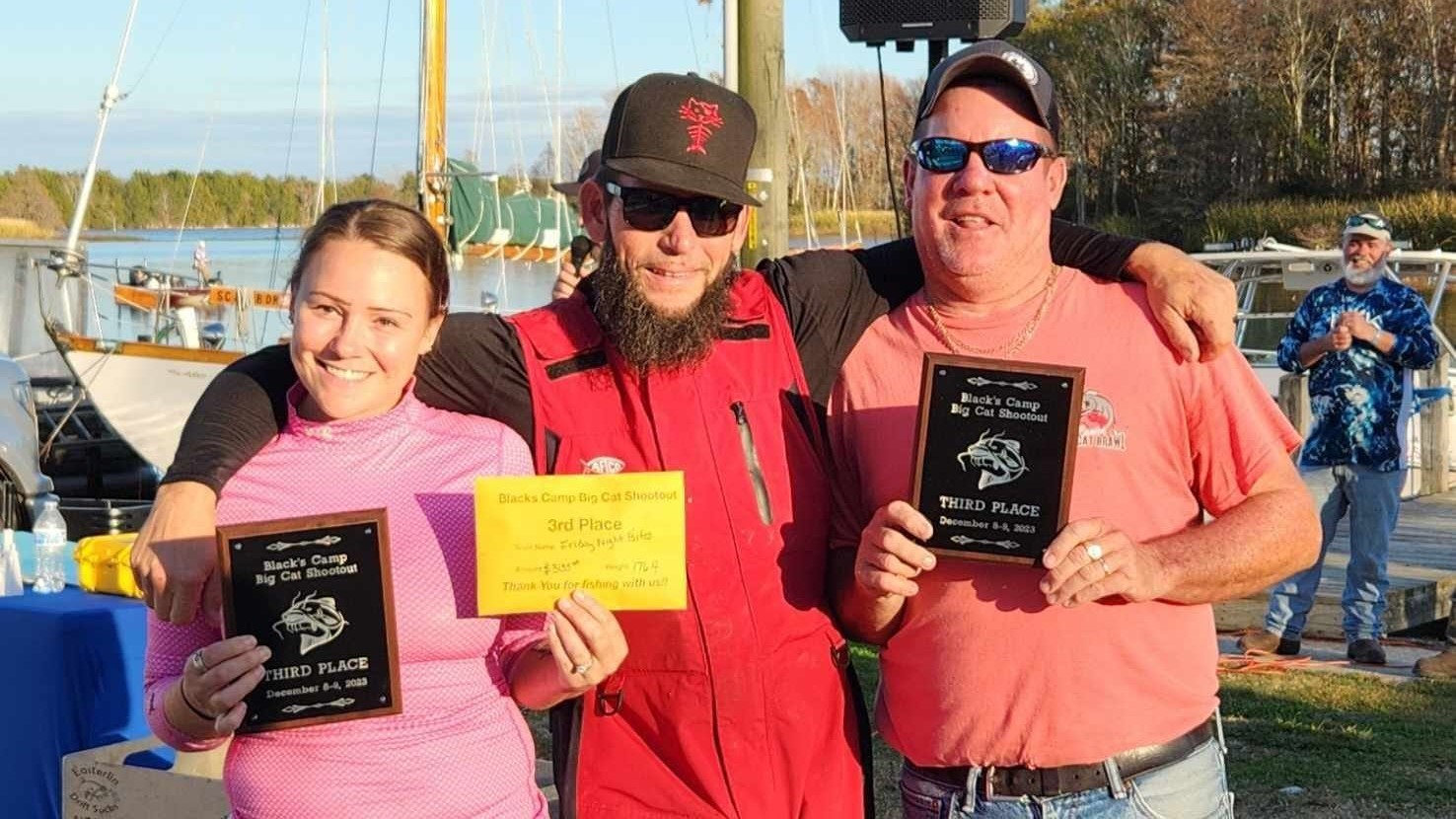 Intermediate, catfish, catfishing, blue catfish, flathead catfish, channel catfish, tournament, Blacks Camp Big Cat Shootout, Mark Coburn, Ralph Willey, Tonja Elliot Willey, Chuckie Ouvry, Jeff Brinkley, Trey Smith, Gerald Smith, Jonathan Keatts, GLW Baits