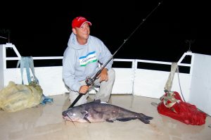 Big catfish become less wary at night when the waters they live in calm down as anglers and recreationists go home.