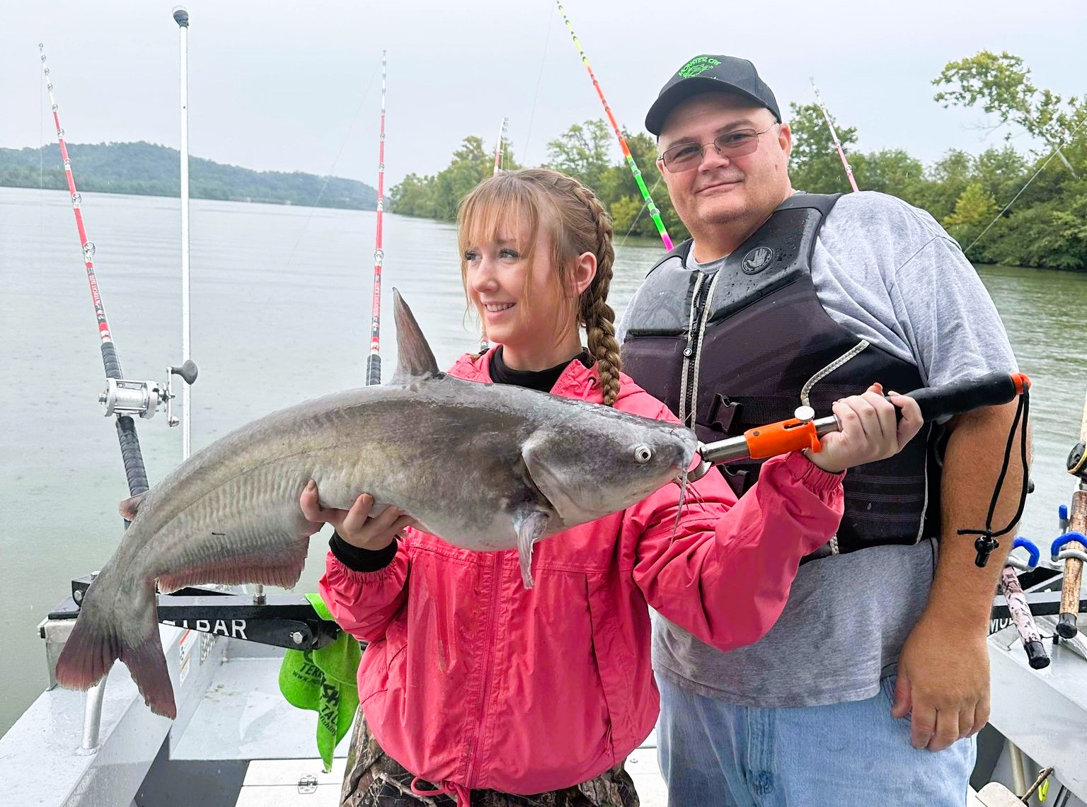 intermediate, catfish, tournament, Aaron Preece, Bree Preece, Janet Fox, James Bink Fox, Kanawha River Catfish Club