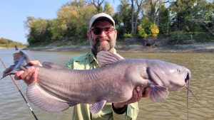 Pete Abrams from Wyoming owns a catfish boat but finds it easier and more cost effective to just take a guided trip when it is an 11-hour drive.