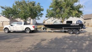 The author’s guide boat and truck for the 2025 season. This setup is a substantial investment to ensure clients have a safe and enjoyable experience