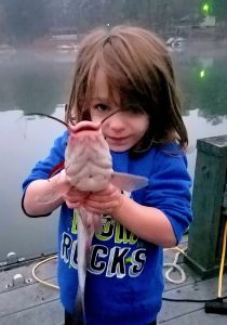 Having fun is important for all ages, including during and after the catch.