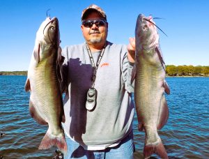 Fishing guide William Attaway, on South Carolina’s Lake Murray, targets both blue and channel catfish during winter.