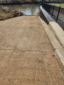 The Yazoo River can be accessed via several ramps like at this one in the town of Greenwood, Mississippi.
