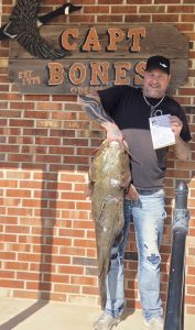 The new Delaware state record, a 36.2-pound Delaware River flathead caught by Scott Failor. (courtesy of Scott Failor)