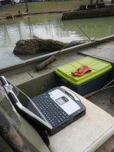 Fisheries biologists with the Ohio Department of Natural Resources are in the process of collecting blue catfish so they can equip these cats with transmitters to monitor their movements along the Ohio River.