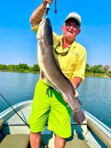 Catfish are among the many species that lure Greg Thompson to foreign countries each year.